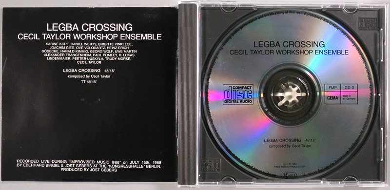 (CD) Cecil Taylor Workshop Ensemble 『Legba Crossing』 西独盤 FMP セシル・テイラー_画像3