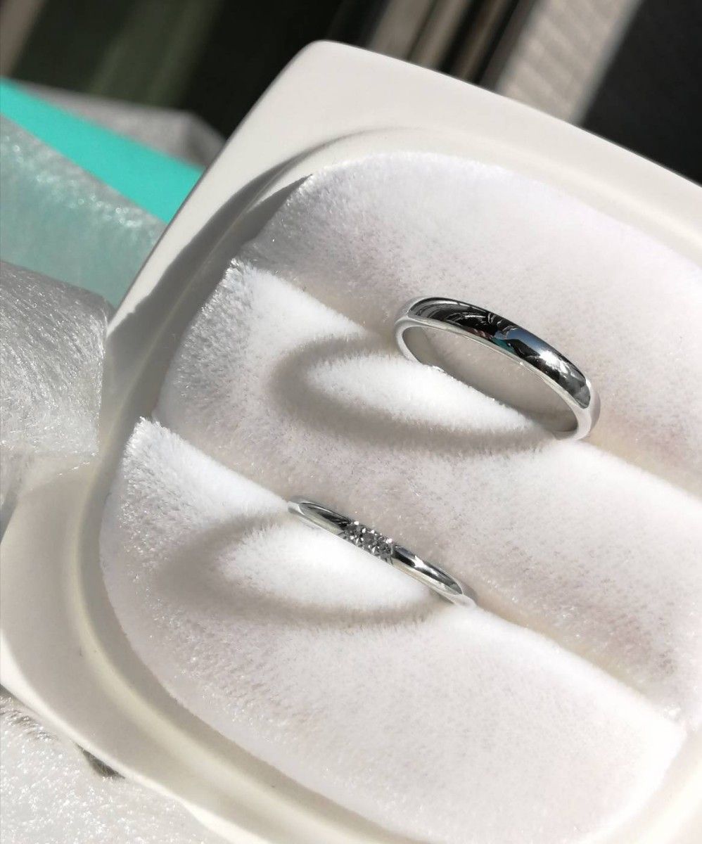 ティファニーブルーケース箱付 TIFFANY&Co ティファニー Pt950 ティファニーブルーケース箱付 TIFFANY&Co ティファニー Pt950