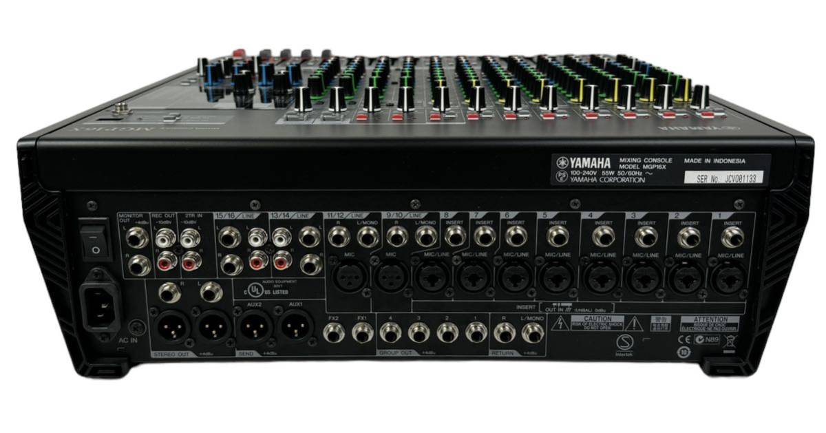 ■完動美品■ YAMAHA ヤマハ 16ch MIXING CONSOLE プレミアムミキシングコンソール アナログミキサー MGP16X_画像8