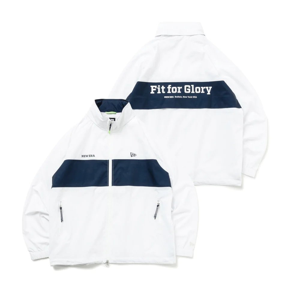 ★新品★ニューエラ★14109010★長袖 ウインドジャケット Fit for Glory★ホワイト/ネイビー★Lサイズ★日本正規品★_画像1