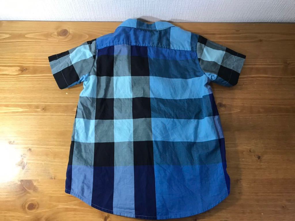 ●2-185 BURBERRY バーバリー トップス 長袖 半袖 シャツ ポロシャツ 子ども サイズ 98 104 100 ブルー グレー 男の子_画像7