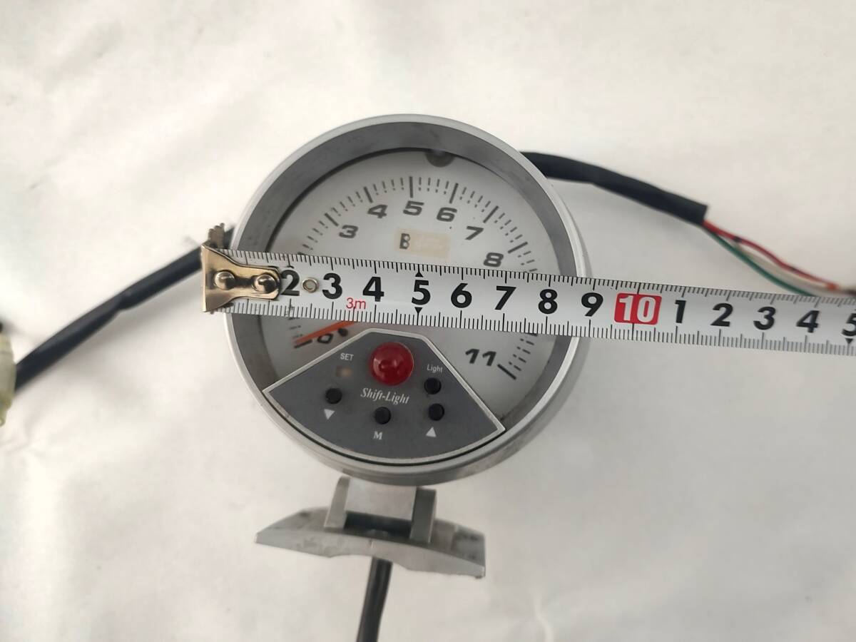 レトロ オートゲージ AUTO GAUGE 汎用 タコメーター 社外 追加メーター 中古品 動作確認OK 回転数_画像5