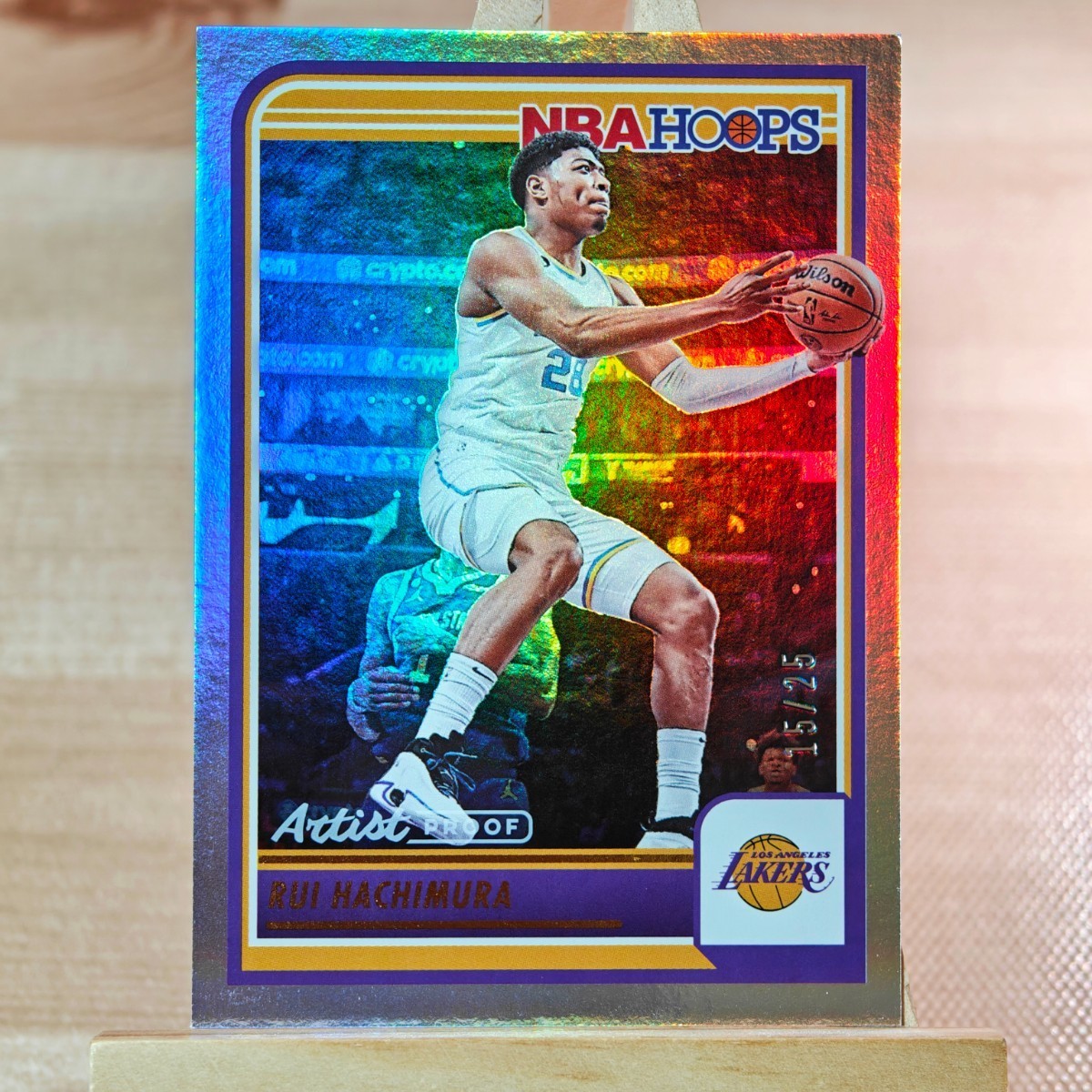 25枚限定 八村塁 2023-24 Panini Nba Hoops Basketball Rui Hachimura Artist Proof 15/25 レイカーズ_画像1