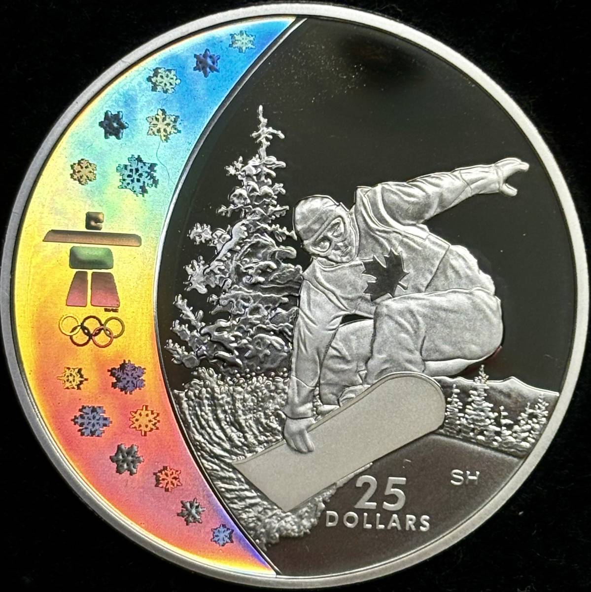 【カナダ大型銀貨】(2008年② 27.8g 直径40mm プルーフ)_画像2