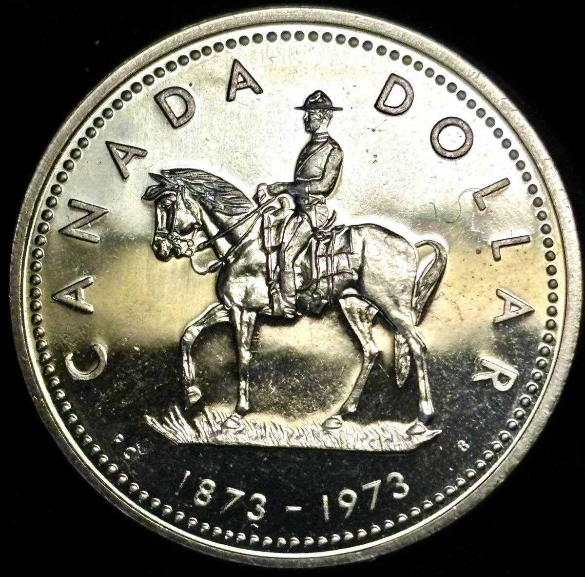 【カナダ大型銀貨】(1973年銘 23.3g 直径36mm プルーフ)_画像1