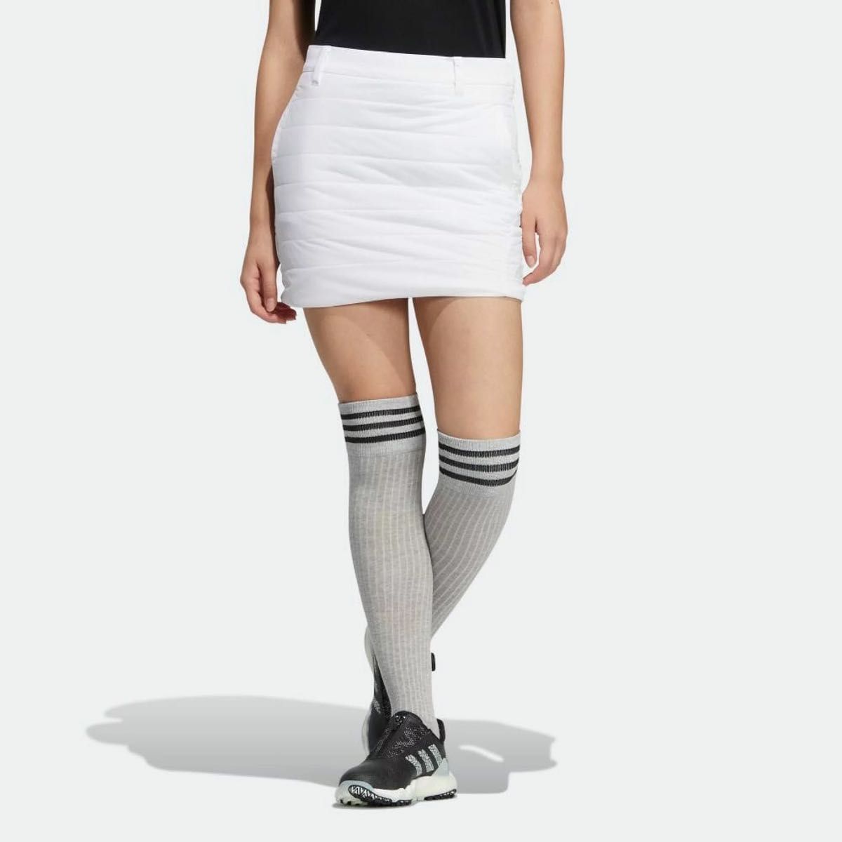 【新品】adidas アディダス　ゴルフ　ストレッチ　中綿　スカート　インナーパンツ付き　L