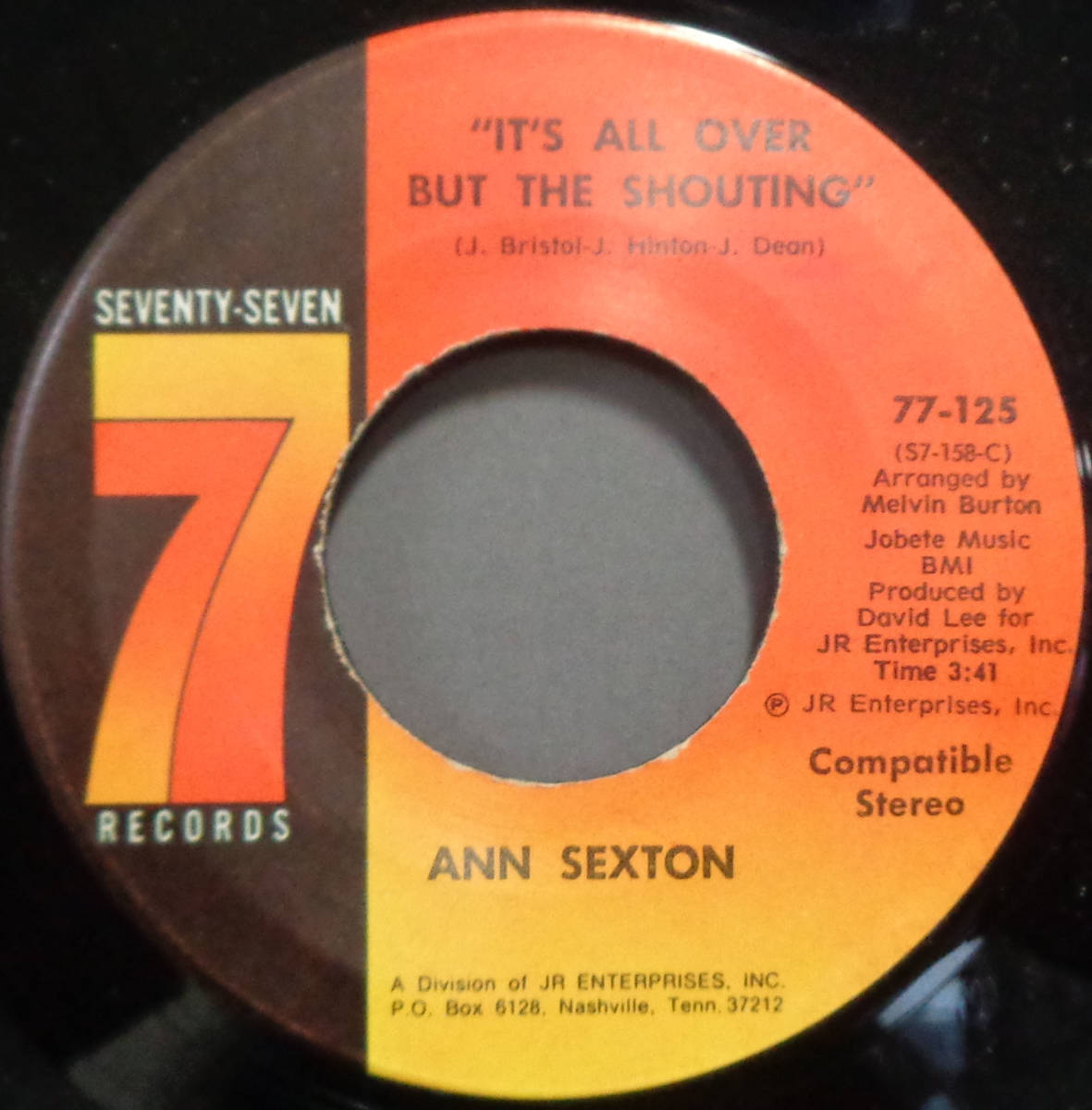 【SOUL 45】ANN SEXTON - IT'S ALL OVER BUT THE SHOUTING / HAVE A LITTLE MERCY (s240204008) _画像1