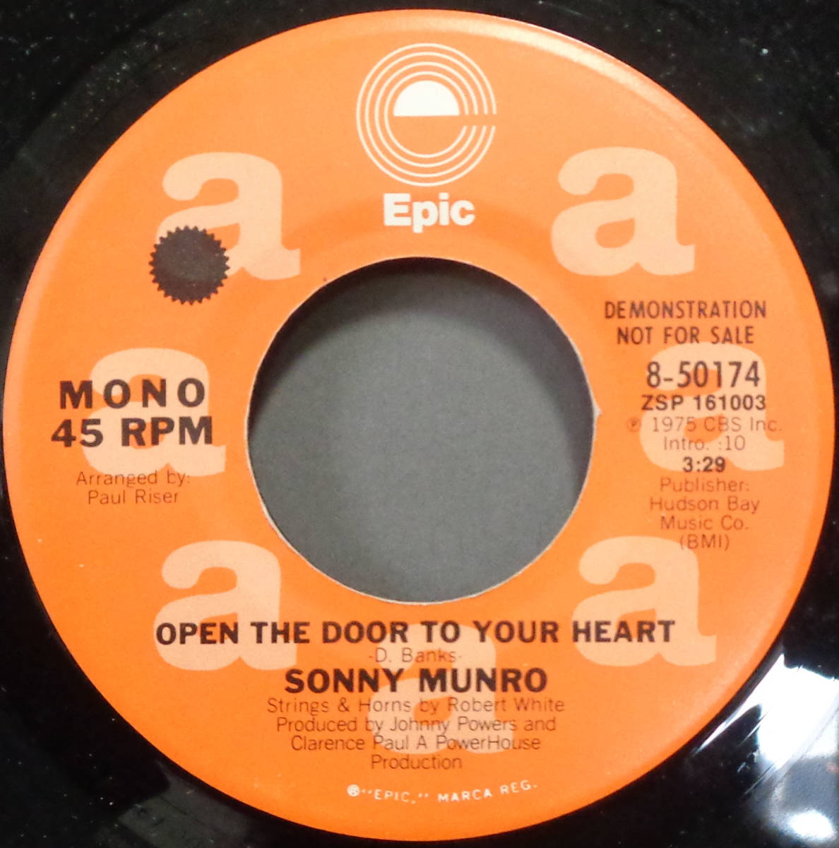 【SOUL 45】SONNY MUNRO - OPEN THE DOOR TO YOUR HEART / (STEREO) (s240202025)_画像1