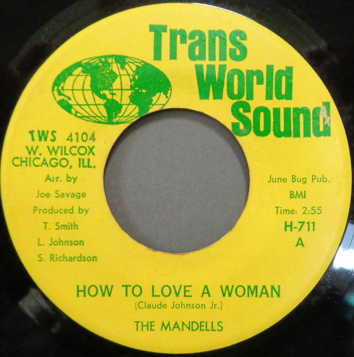 【SOUL 45】MANDELLS - HOW TO LOVE A WOMAN / I CAN'T GET ENOUGH OF YOUR STUFF (s240217001)_画像1