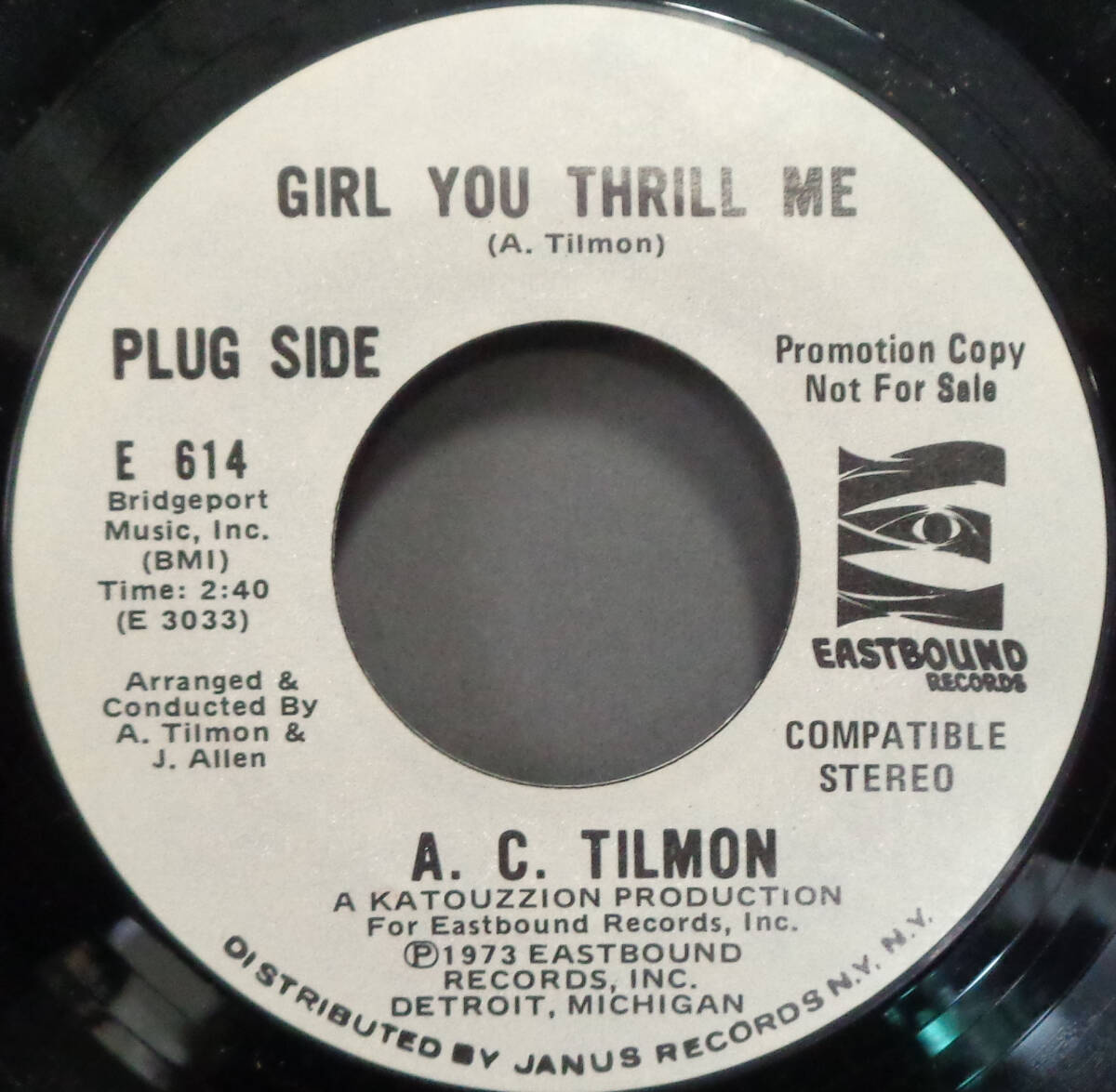 【SOUL 45】A.C. TILMON - GIRL YOU THRILL ME / I LOVE TO DREAM (s240217023) の画像1