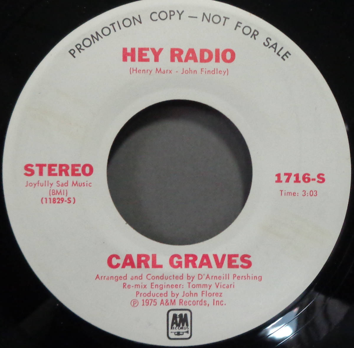 【SOUL 45】CARL GRAVES - HEY RADIO / (STEREO) (s240202050)_画像1