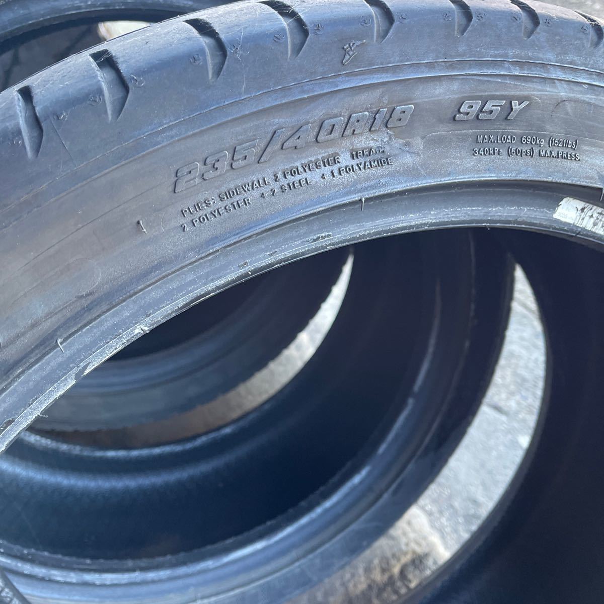 グッドイヤー　235/40R18 4本セット　18年式_画像7