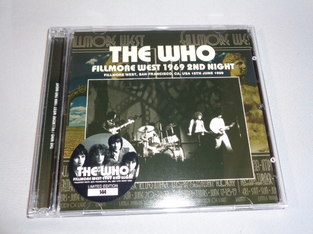 THE WHO/FILMORE WEST 1969 2ND NIGHT　2CD_画像1