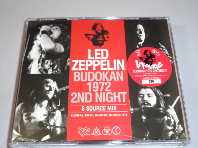 LED ZEPPELIN/BUDOKAN 1972 2ND NIGHT　3CD_画像1