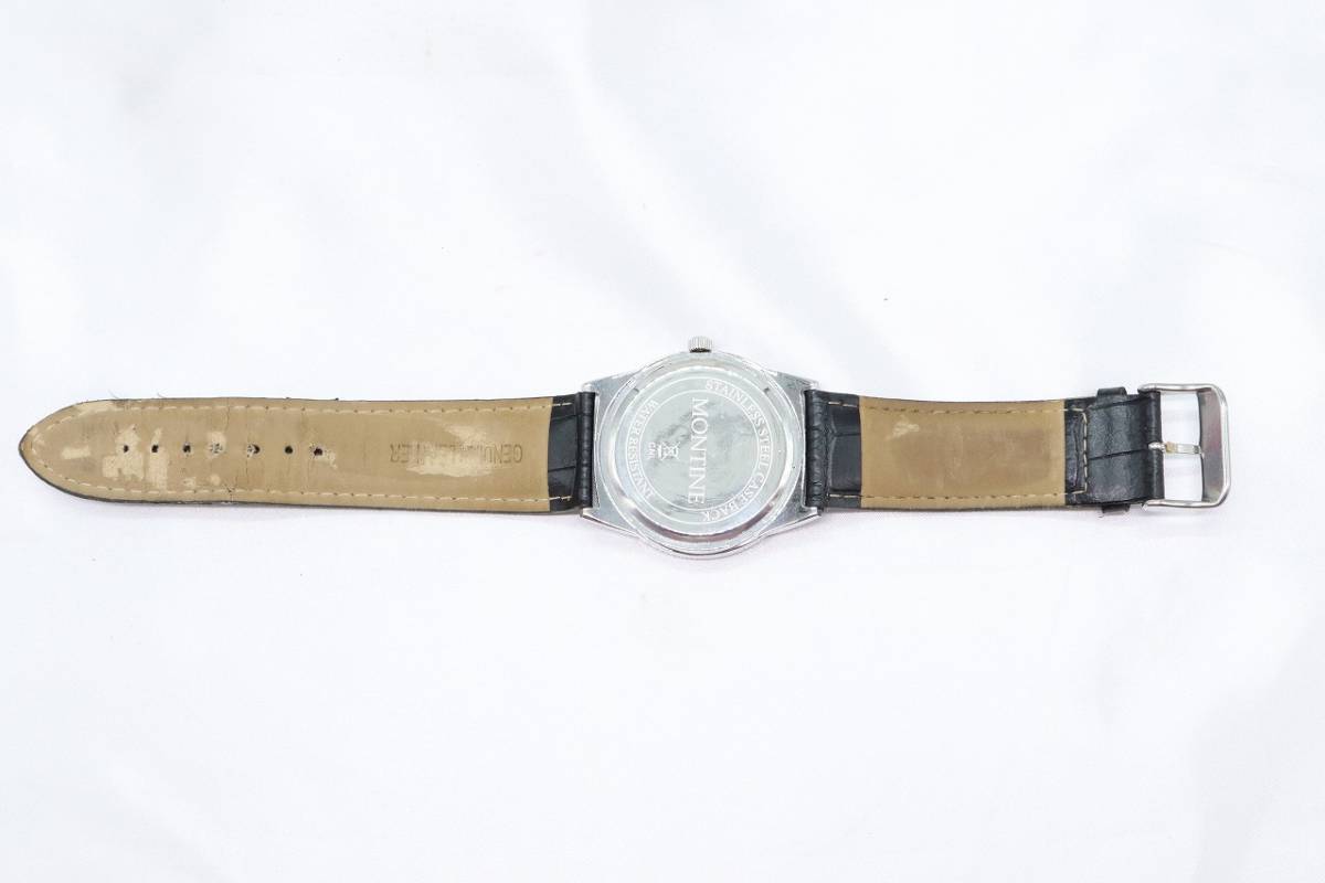 【W125-4】動作品 電池交換済 MONTINE モンテイン 腕時計 ケース箱付き メンズ【送料全国一律185円】_画像8