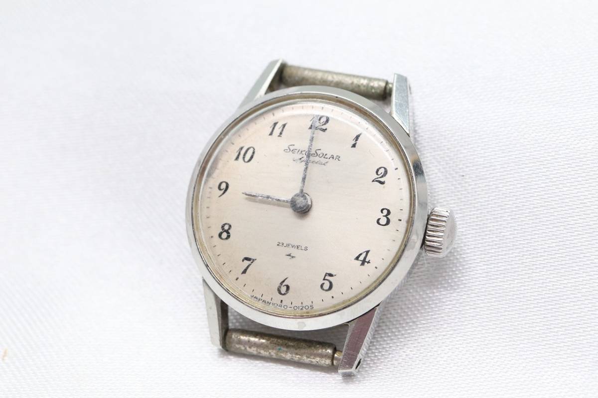 【W125-166】動作品 SEIKO SOLAR Special セイコー スペシャル 23石 手巻き 腕時計 フェイスのみ 1040-0010 レディース【送料全国一律185円_画像1