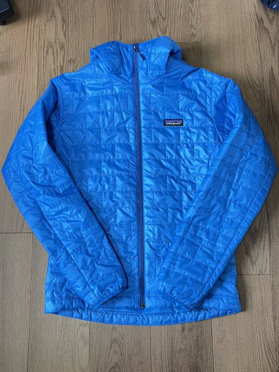 【週末はゴールドクーポン1,500円オフ】【美品】Patagonia パタゴニア ナノ・パフ・フーディ　Andes Blue Sサイズ_画像3