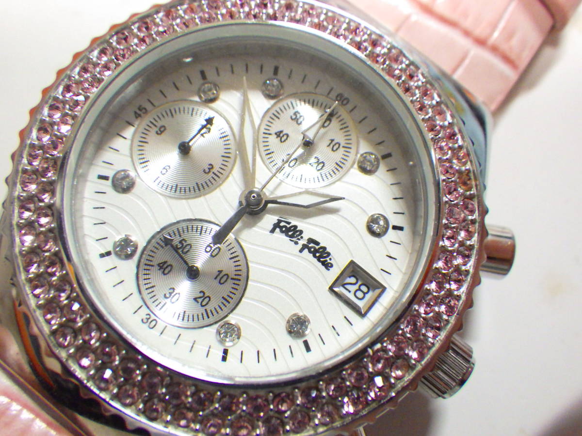 Folli Follieフォリフォリ レディース腕時計 WF1A035SVS-PI #937_画像2