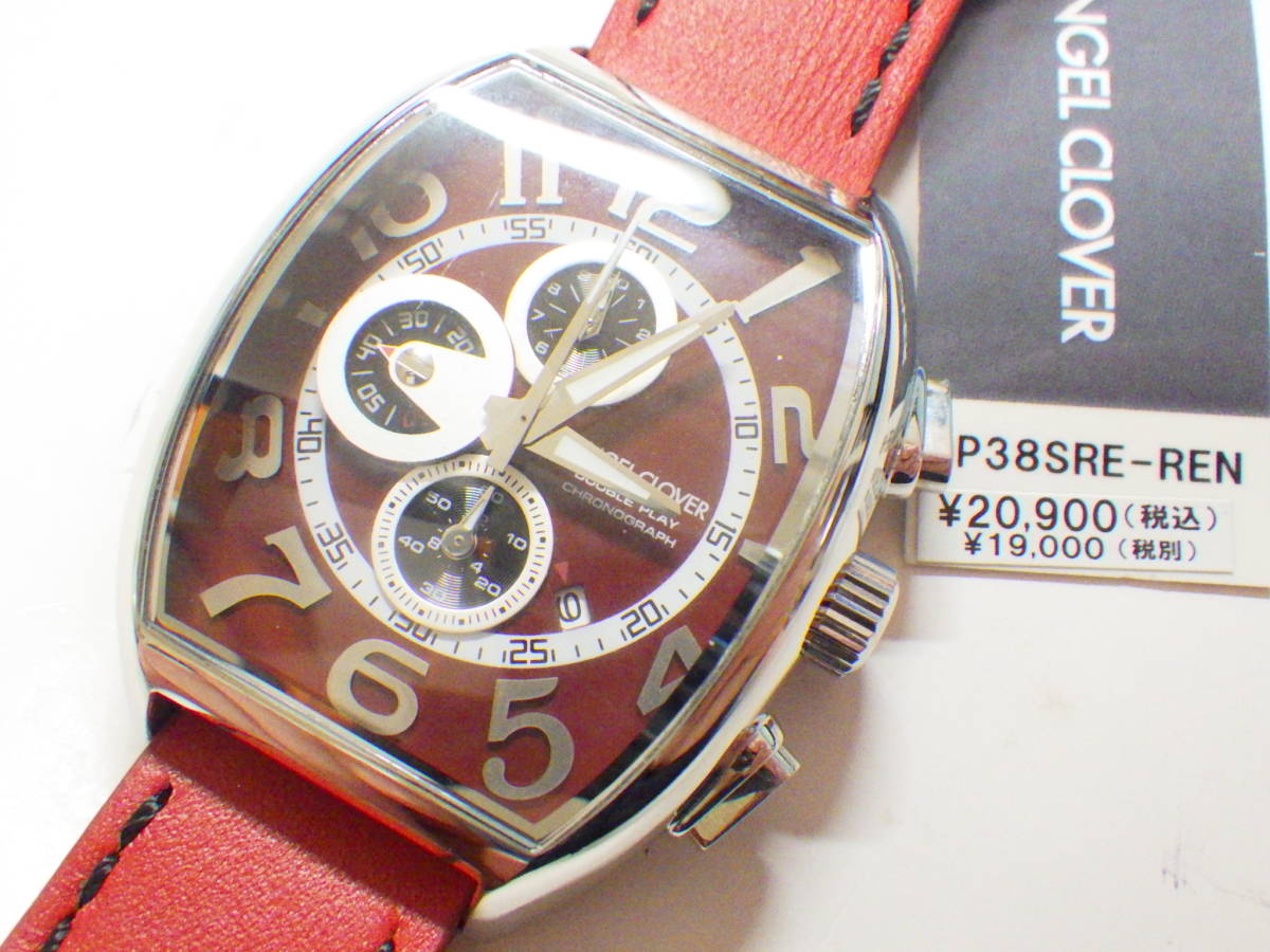 エンジェルクローバー ダブルプレイ クロノグラフ腕時計 DP38SRE-REN #955_画像1