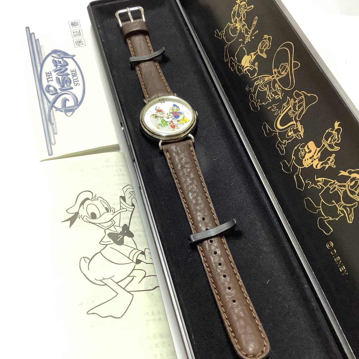 [ редкость & Vintage ] Disney магазин 1995 год Donald Duck день рождения наручные часы герой часы ограничение gimik