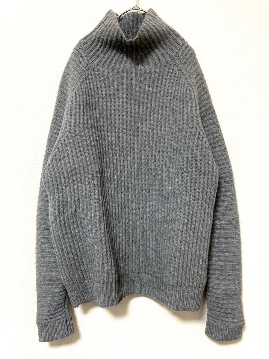  Acne s Today oz acne studious wool high‐necked knitted sweater M tops men's gray long sleeve pull over 