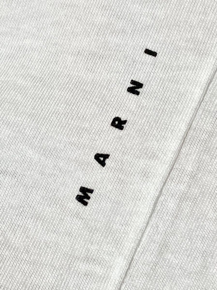 マルニ　marni ドット　プリント　tシャツ 半袖　メンズ　水玉　トップス　インナー クルーネック カットソー ホワイト 白　44
