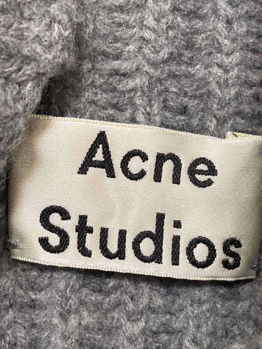 アクネ　ストゥディオズ　acne studios レディース　ハイネック　ニット　セーター　ウール　プルオーバー　グレー 長袖