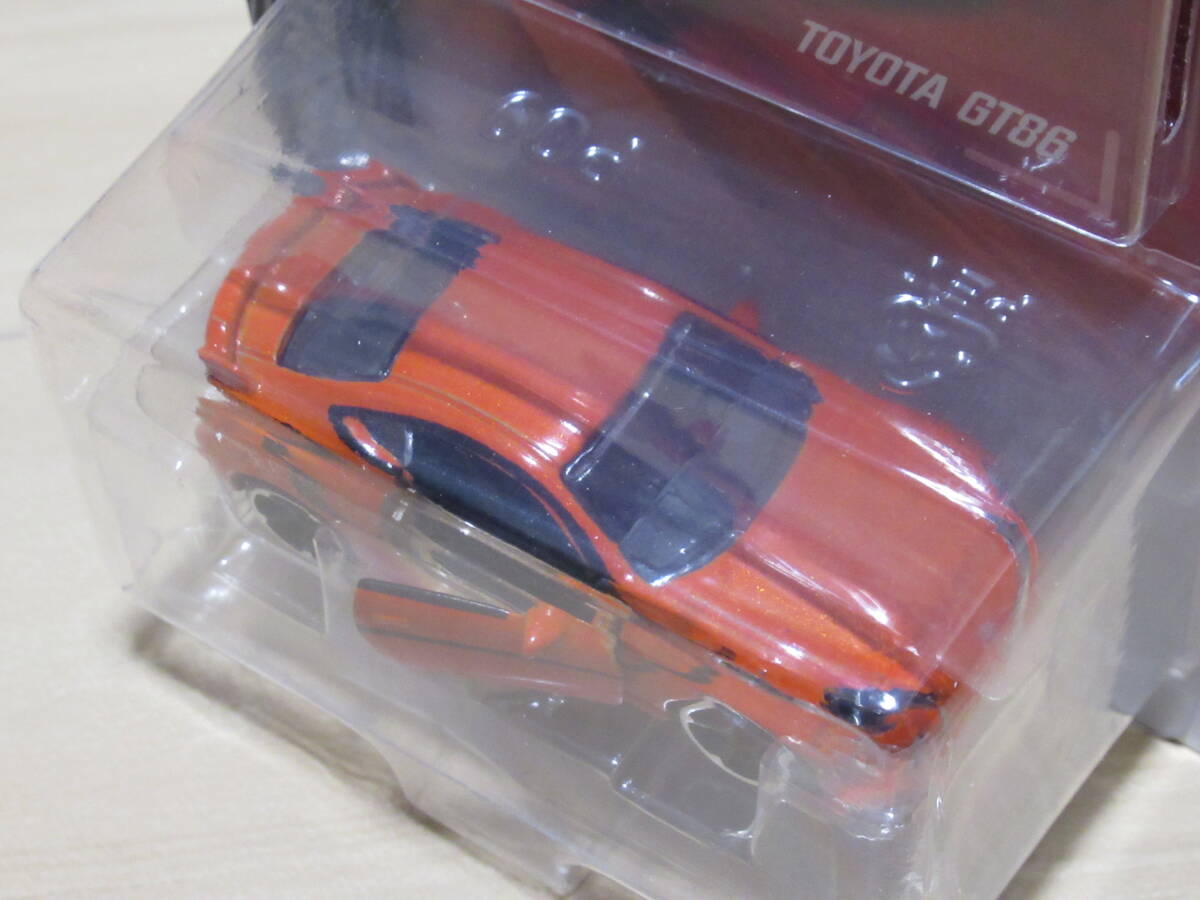 * new goods MajoRette minicar 1/64 premium The Cars [ Toyota GT86( orange )] trading card attaching 