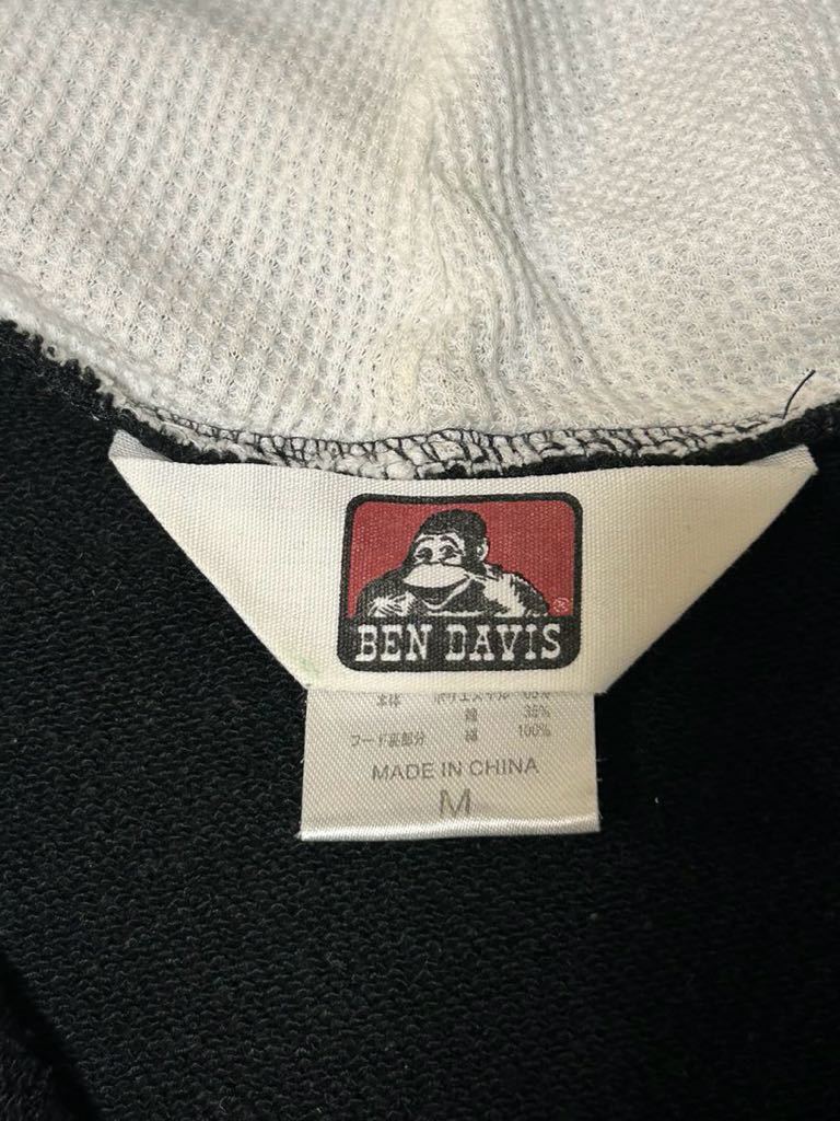 BEN DAVIS ベンデイビス ジップアップ パーカー スウェット ブラック M_画像3