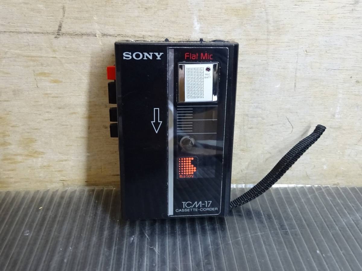 （Nz022108）SONY TCM-17 カセットレコーダー 録音/再生/REC ソニー ジャンク ！_画像2