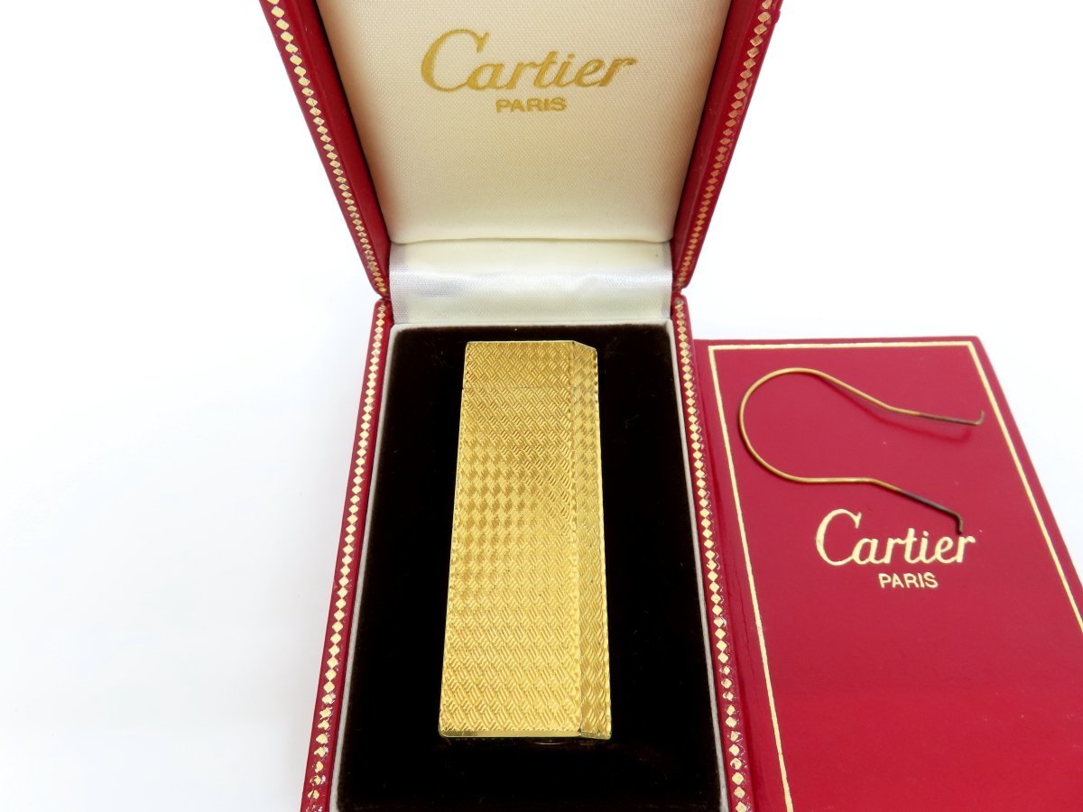 ◆超美品◆Cartier カルティエ◆ローラー ガス ライター◆ゴールド◆火花確認済み◆1A64927◆喫煙具◆ケース付き◆A4048