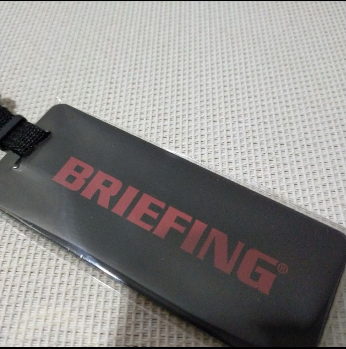 新品未使用未開封 BRIEFING ブリーフィング ネーム プレート 赤 ゴルフ