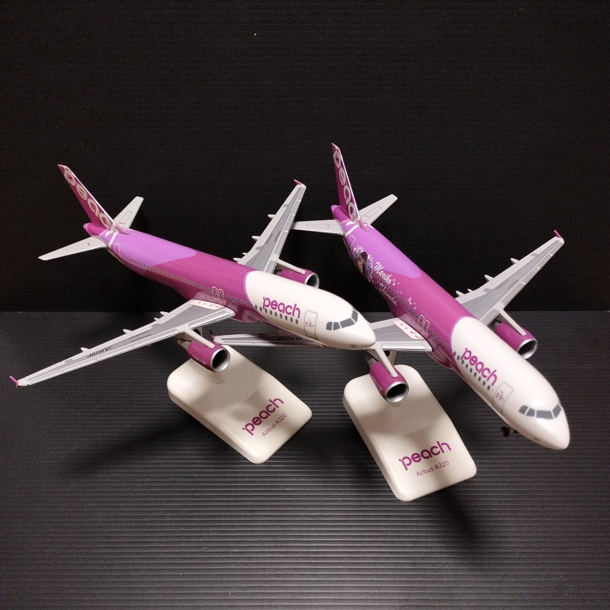 Peach「1/150 A320 2機」 パーツ欠品あり エアバス ピーチ 篠田 Peach「1/150 A320 2機」 パーツ欠品あり エアバス ピーチ 篠田