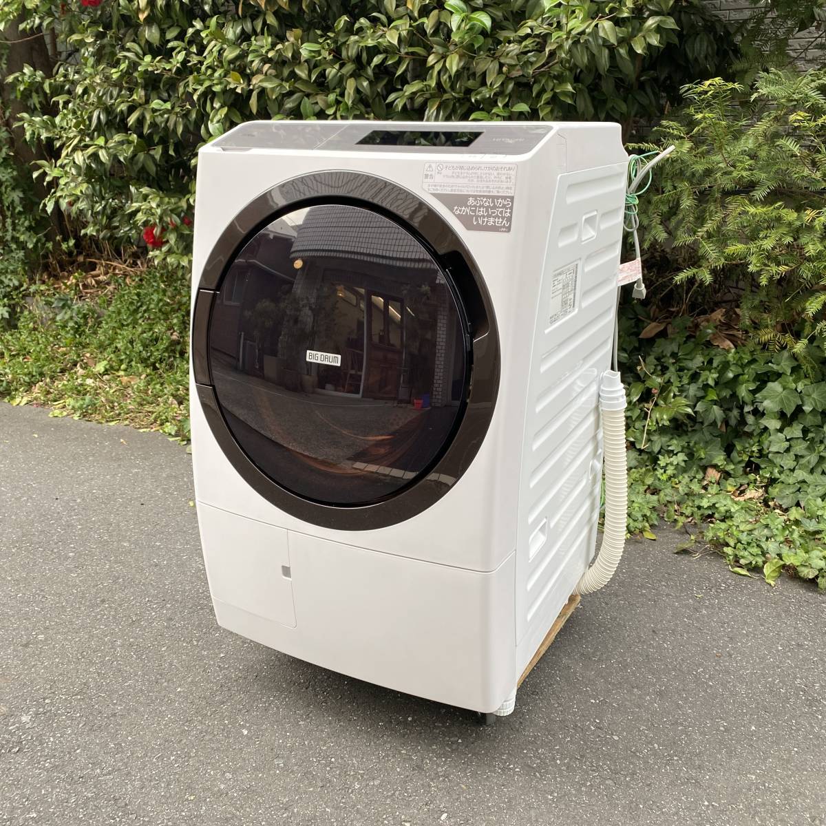 日立 HITACHI BD-STX110GL ドラム式洗濯乾燥機(洗濯11.0kg／乾燥6.0kg除菌機能)ホワイト 左開き ビッグドラム 動作OK★（管理ID：475）