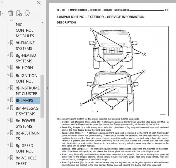 Jeep commander XK 2006 service book repair book wiring diagram repair manual Jeep 