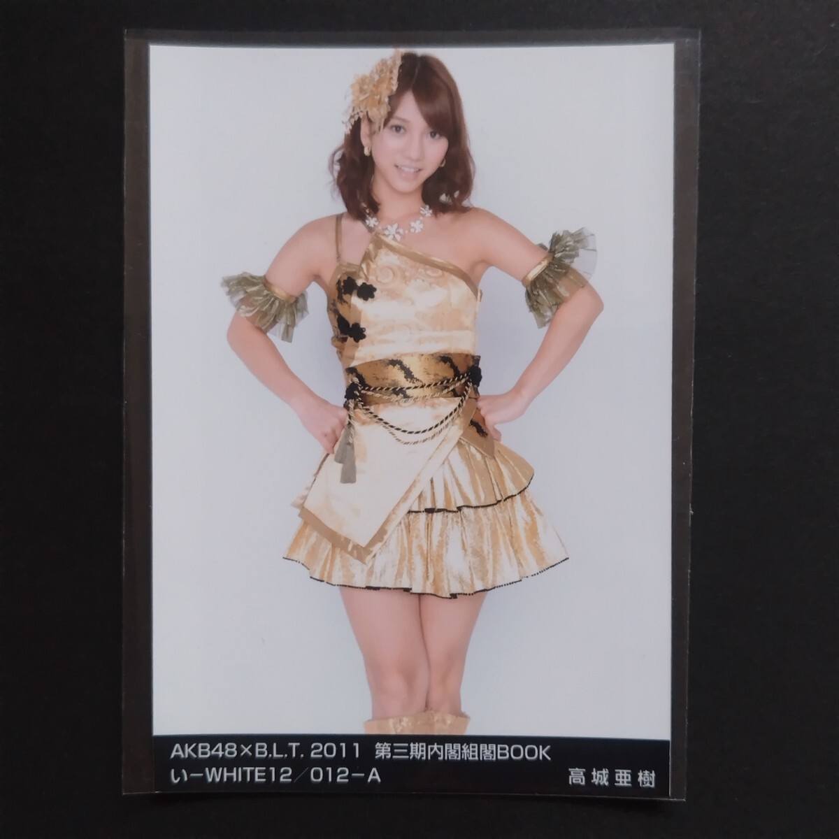 AKB48 生写真 AKB48×B.L.T. 2011 第三期内閣組閣BOOK WHITE A 高城亜樹