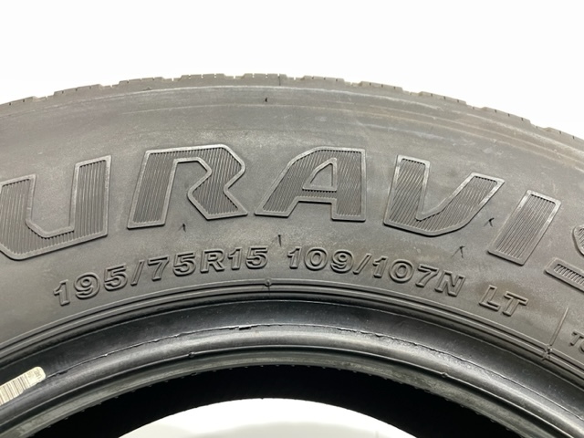 ☆送料込み☆ 195/75R15 109/107N LT ブリヂストン DURAVIS R207 夏 6本 195/75/15_画像3