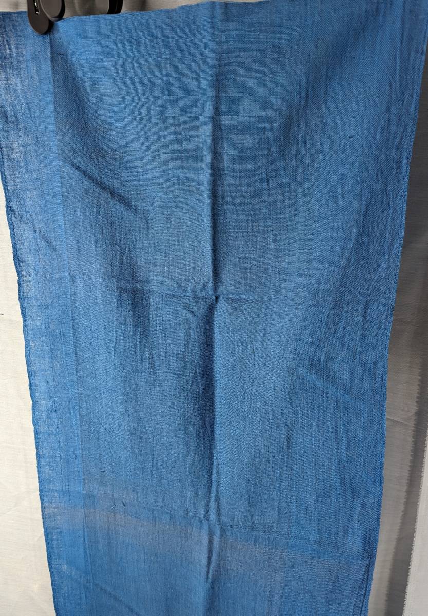 古布 木綿藍染  縦長約182ｃｍ×横幅約34cmの画像2