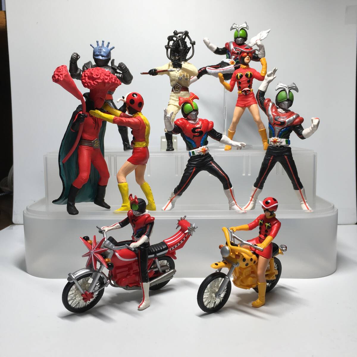 フィギュアまとめ売り 10点セット Yahoo!オークション - 仮面ライダーストロンガー フィギュア10点