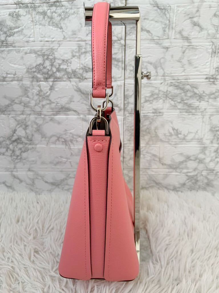 1円【漂う高級感】極美品 kate spade newyork ダーシー　ショルダー バッグ ハンドバッグ　レザー 2WAY 革　ピンク　ケイトスペード_画像3