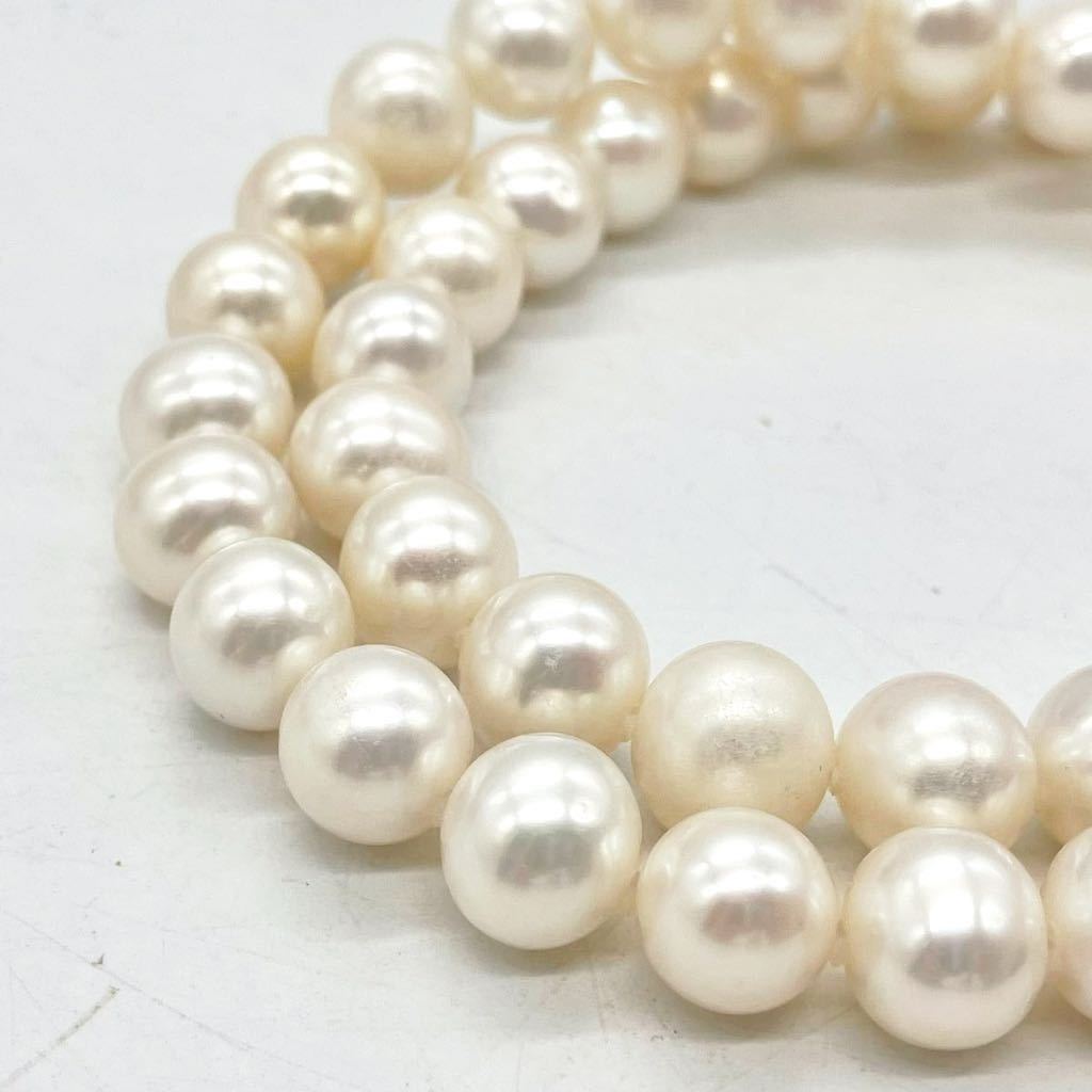 ■淡水パールネックレス5点おまとめ■f 約257.5g 真珠 ケシ バロック ベビー pearl Pearl necklace jewelry silver DA0 ④_画像5