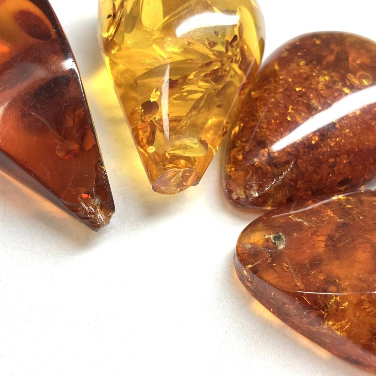 ［琥珀7点おまとめ 200ct］m 重量約40.0g ルース 裸石 宝石 ジュエリー jewelry アンバー こはく amber コハク _画像7