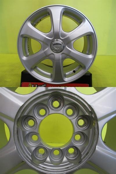  used aluminium wheel 15 -inch Dunlop PRD multi wheel 6.5J 15 10H 100 114.3 +45 silver winter vehicle inspection "shaken" for interval matching and so on 