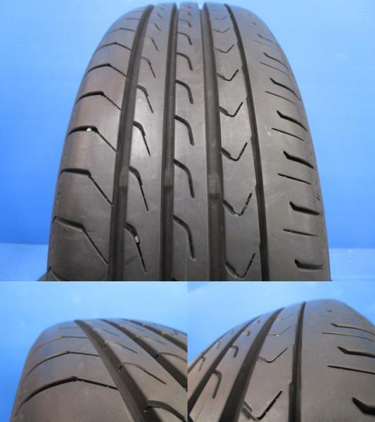 中古 夏タイヤ 2本 ヨコハマ ブルーアース 165/60R15 2022年製 デリカD2 ハスラー キャスト 補修用 スペア 軽自動車_画像3