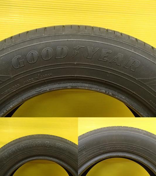 送料無料 中古 夏タイヤ 4本 タイヤのみ グッドイヤー Effieint Grip Eco EG01 175/70R14 2020年製 ポルテ フィット ヤリス_画像6