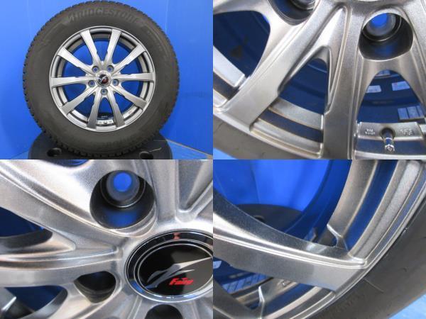 4本 エクストレイル CX-5 CX-8 17インチ 5穴 アルミホイール スタッドレス 冬用 冬タイヤ 225/65R17 国産 ブリヂストン DM-V3 21年製_画像3