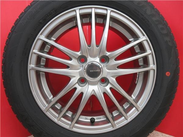 送料無料 4本 新品 ダンロップ エナセーブ EC204 175/65R15 タイヤ ホイール セット 国産 夏 23年製 5.5J +42 アクア ヴィッツ フィット_画像2