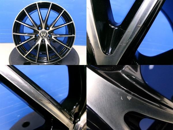 カローラクロス 中古アルミ 新品夏タイヤ RS EUROVIS 225/50R18 + ウェッズ ライツレー 18インチ8J+45 5H114.3 C-HR 岡崎の画像6