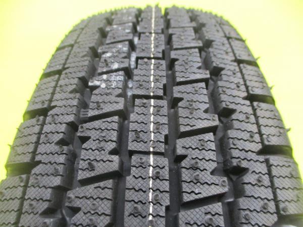 軽トラ 軽バン 冬セット 145/80R12 80/78 新品 ブリヂストン W300 2022年製 ダイハツ 純正スチール 4.0J 12 4/100 +35 シルバー_画像3