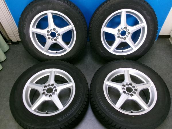 【送料無料】深溝 国産 ブリヂストン BLIZZAK DM-V3【225/65R17 102Q】Zauber EURO SPOKE【17インチ 7J+38 10HM】RAV4 ハリアー CX-5_画像1